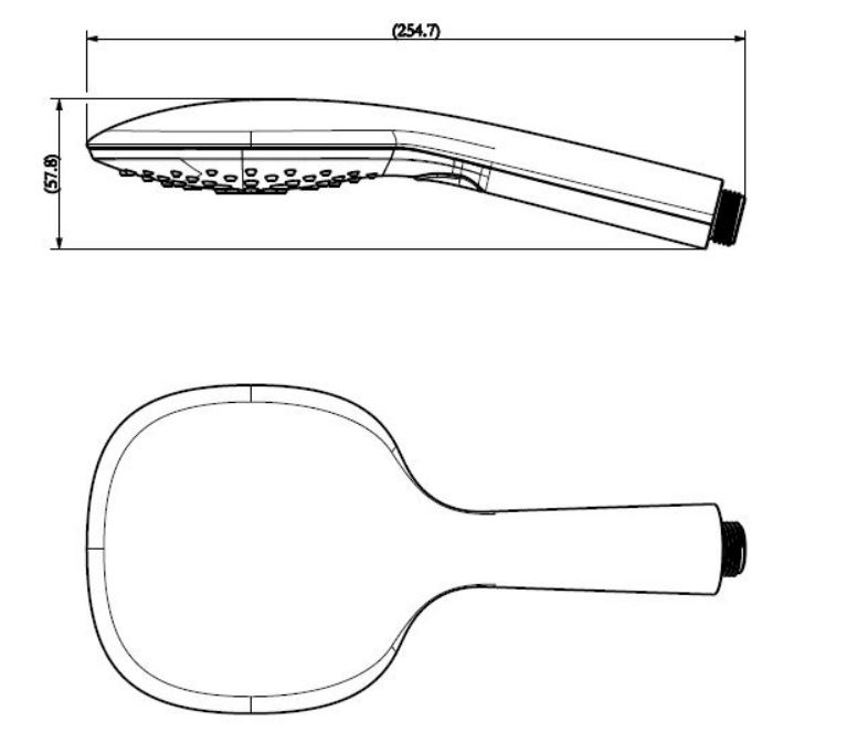 Handbrause DOCCETTA ceratini ,Kunststoff