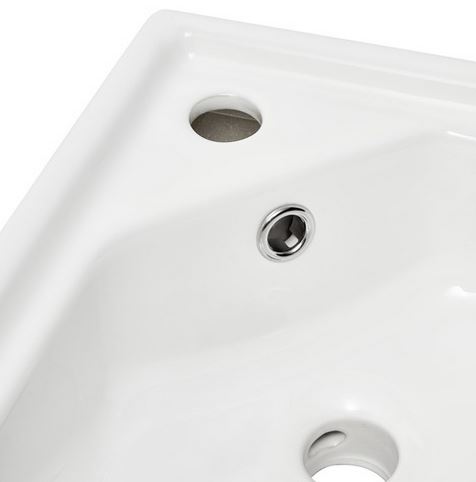 Eck-Handwaschbecken ANGOLO 55x38,5 cm