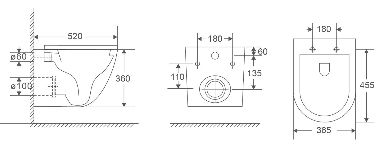 Toilette POSTO Uno Tornado