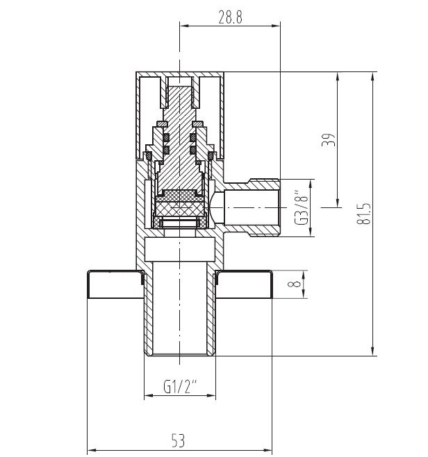 Eckventil ceratini VALVOLA